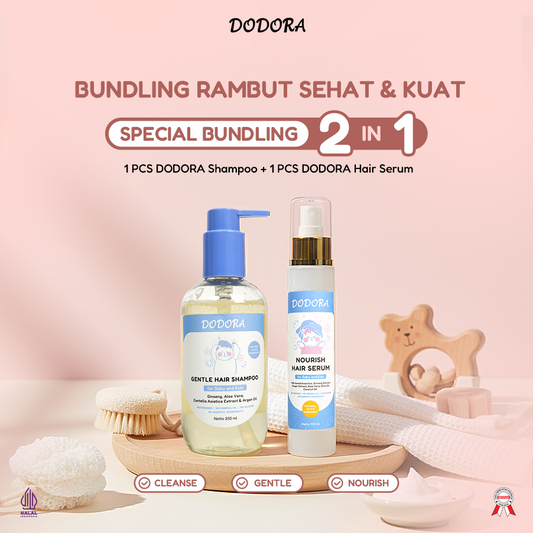 DODORA SPESIAL BUNDLING RAMBUT SEHAT DAN KUAT [SHAMPOO + HAIR SERUM]